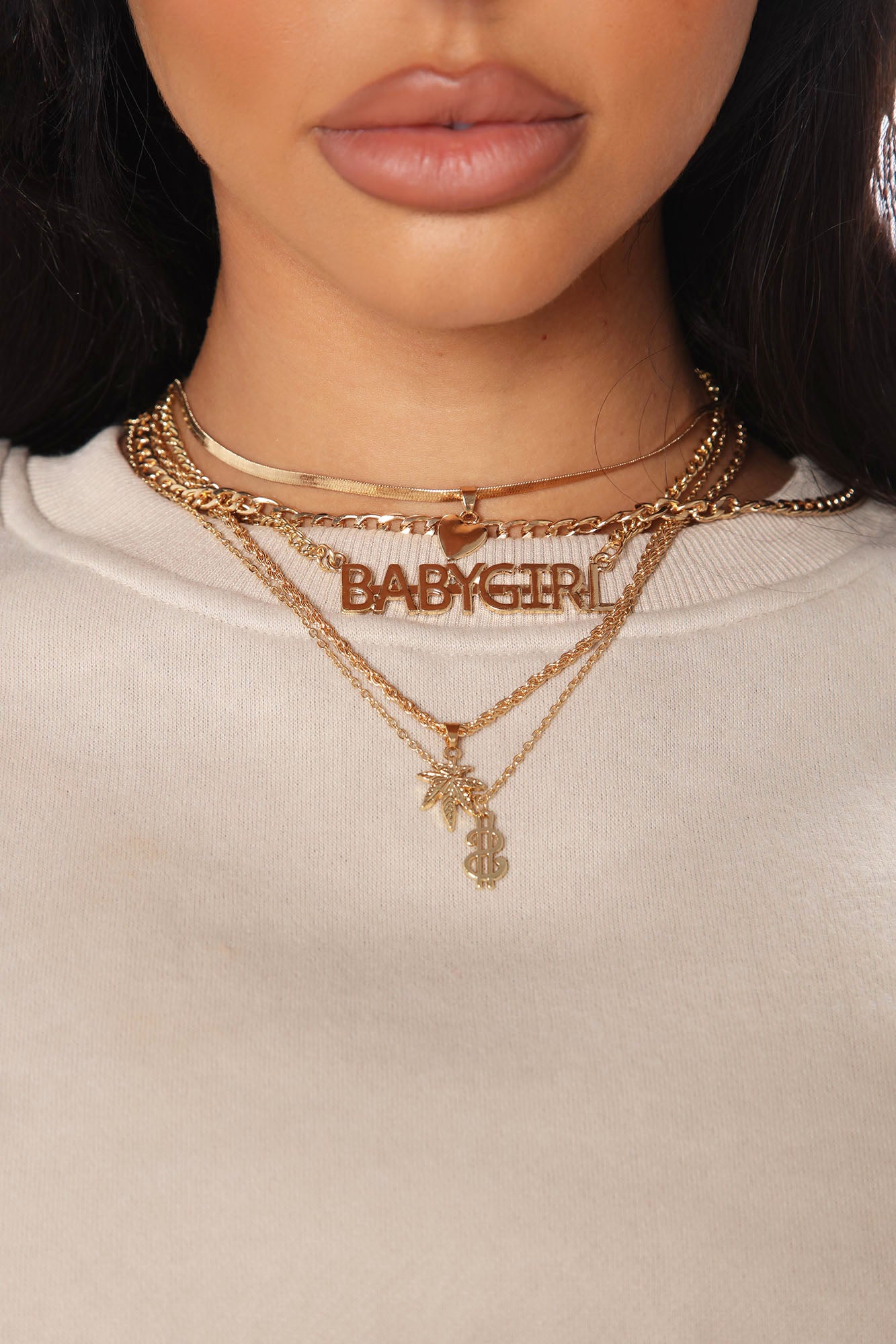 Buy Babygirl Necklace Babygirl Pendant Gift for Girlfriend 18K Gold  Babygirl Necklace Jewelry for Best Friend Valentine's Day Gift Online in  India - Etsy